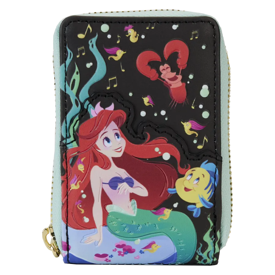 The Little Mermaid (1989) 35th Anniversary - Life Is The Bubbles Zip Around Wallet