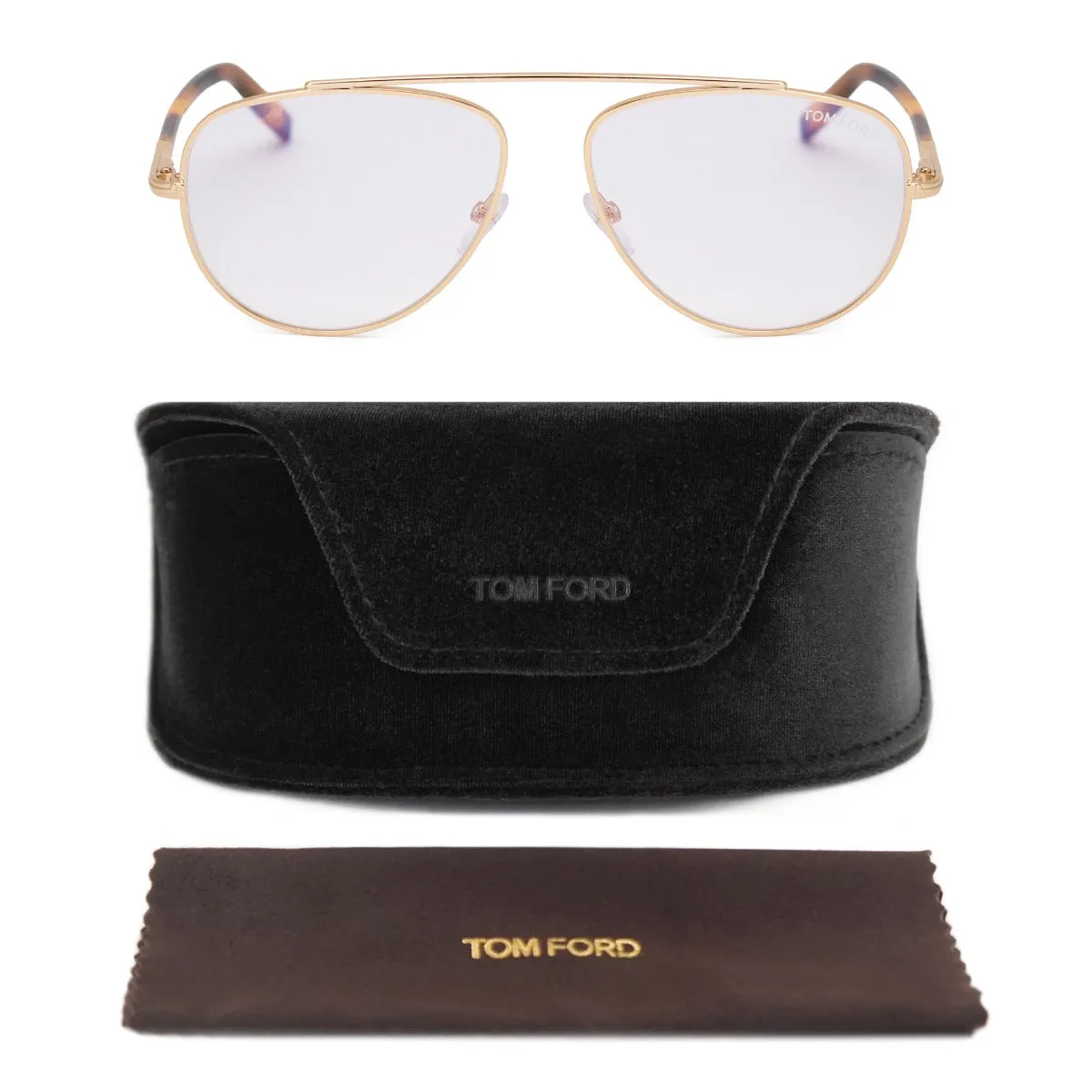 Tom Ford Men's Aviator Opticals FT5622 B 030 57