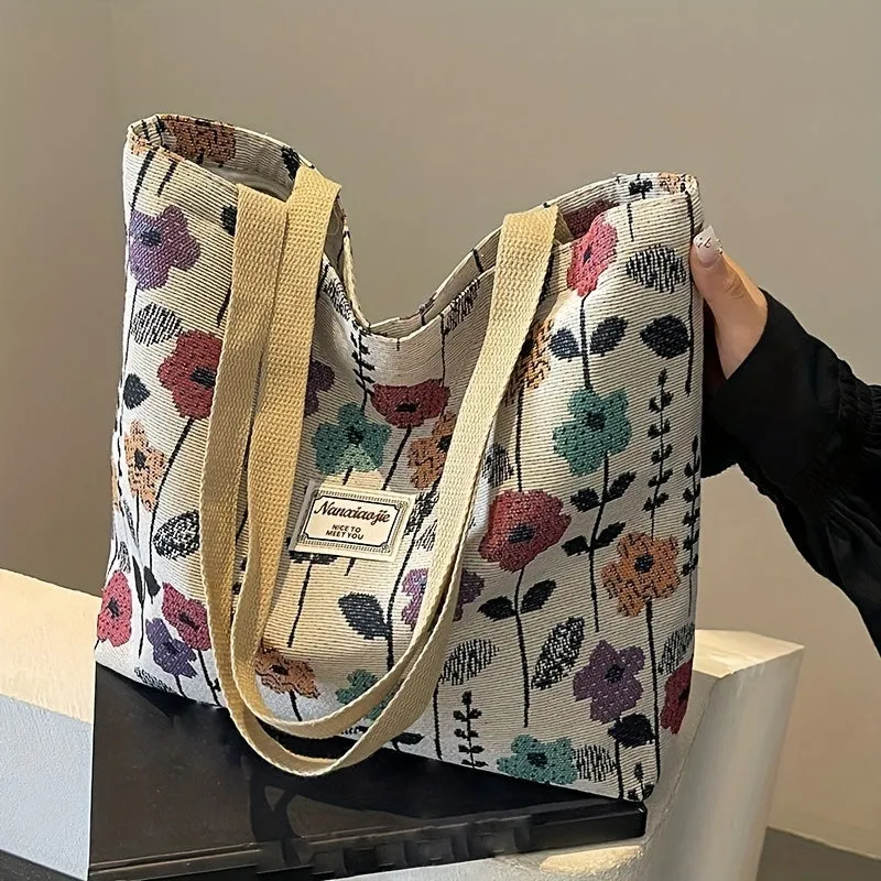 Uakiss New Fashionable Large-Capacity Commuter Tote Bag - Simple, Stylish for College Students, Daily Shoulder Use