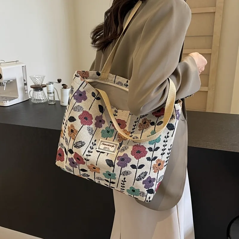 Uakiss New Fashionable Large-Capacity Commuter Tote Bag - Simple, Stylish for College Students, Daily Shoulder Use