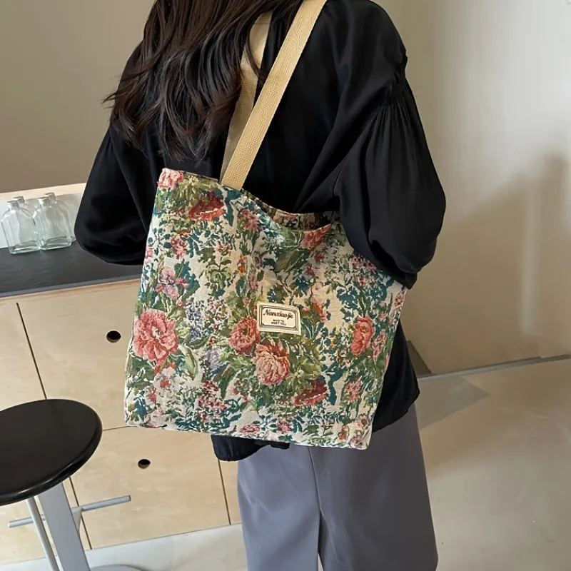 Uakiss New Fashionable Large-Capacity Commuter Tote Bag - Simple, Stylish for College Students, Daily Shoulder Use