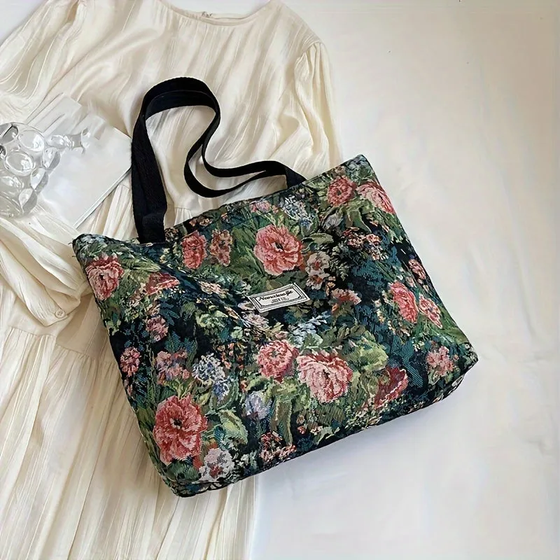 Uakiss New Fashionable Large-Capacity Commuter Tote Bag - Simple, Stylish for College Students, Daily Shoulder Use