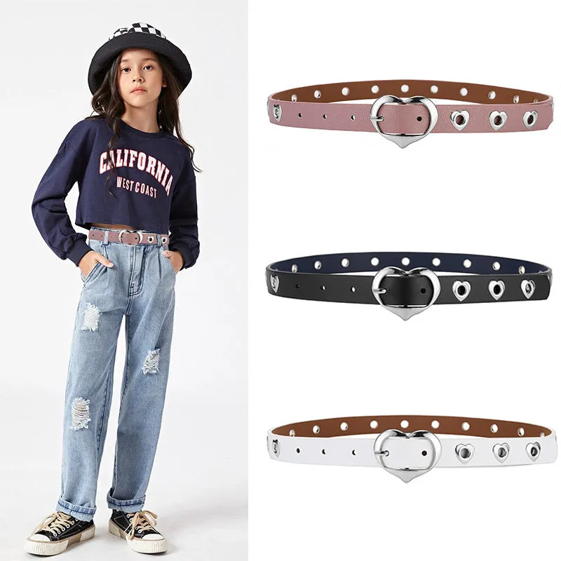 Unisex Jeans Belt Kids Trendy Hollow Belt