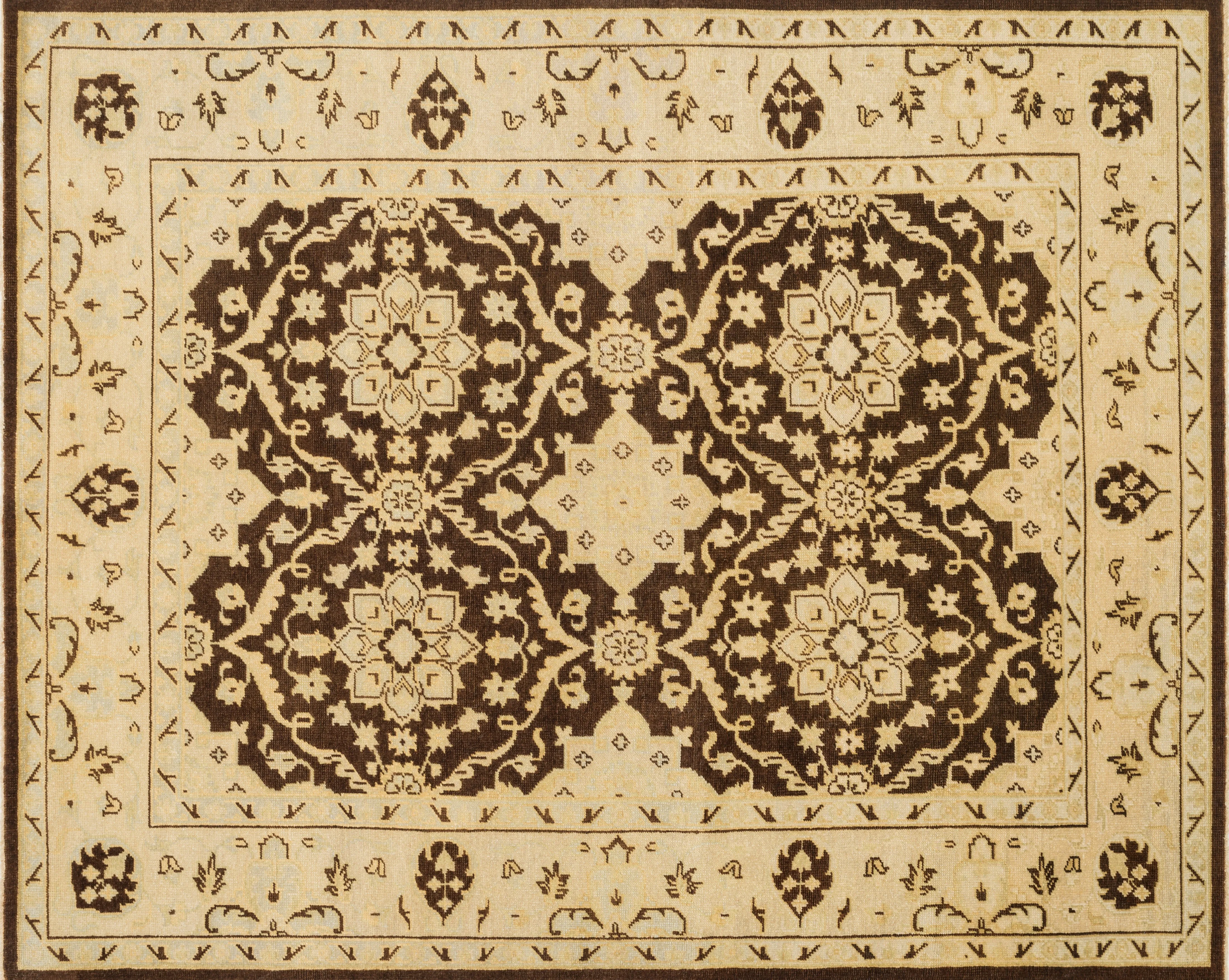 Vernon Rug in Brown & Lt. Gold