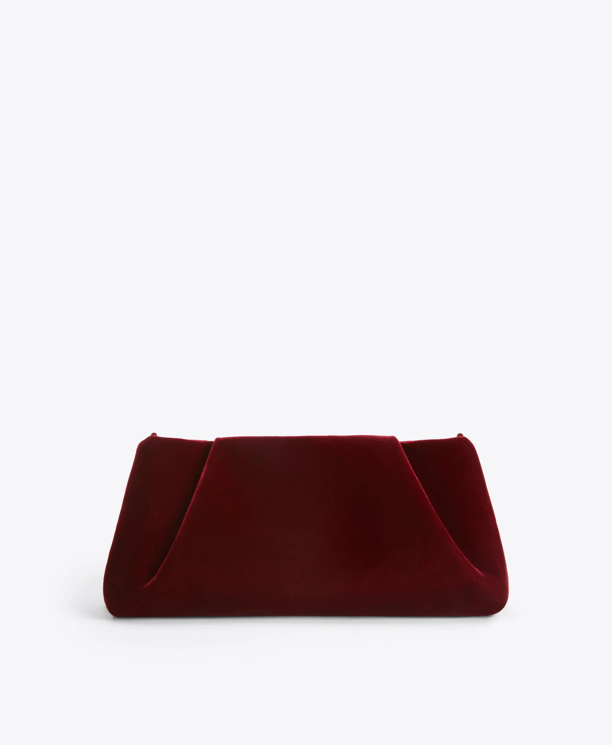 Vittoria Red Velvet Clutch Bag