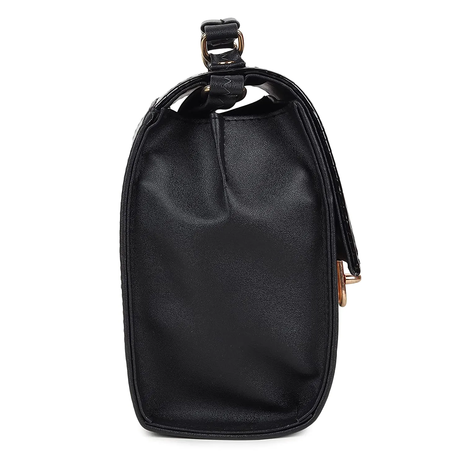 zubstore Classic Black Colour Fashionable Sling Bags
