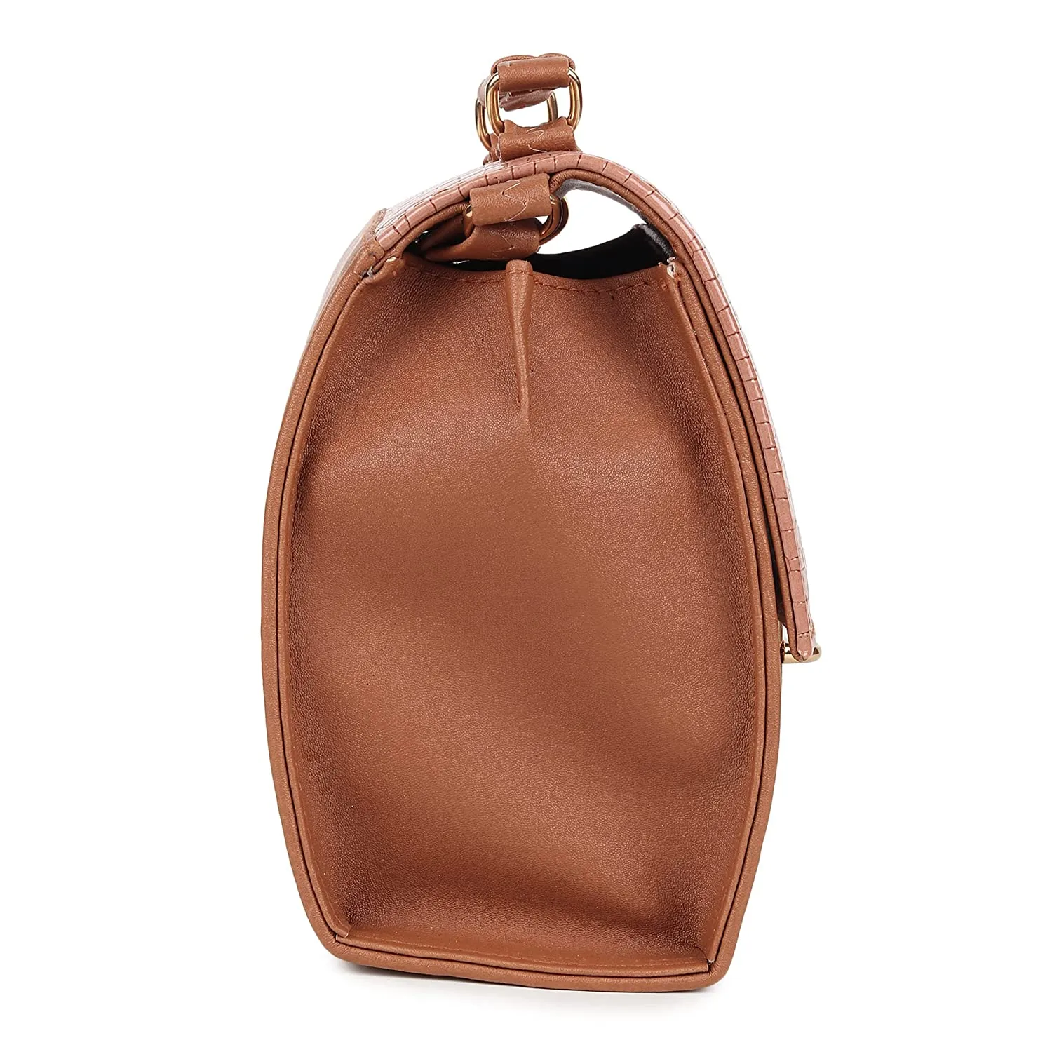 zubstore Classic Tan Colour Fashionable Sling Bags