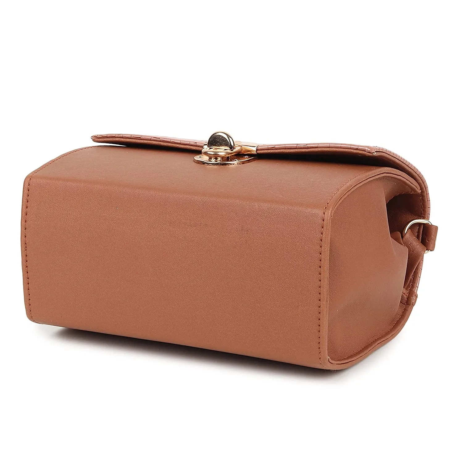 zubstore Classic Tan Colour Fashionable Sling Bags